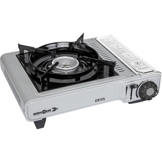 Devil cartridge gas stove with piezo ignition - 1 burner