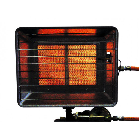 Gas heater 2.5-4.2kW (ignition safety device, 0.4m hose + 50mbar regulator)