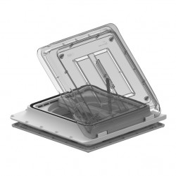 12V Crank Roof Vent Turbo-Vent Premium - 40 x 40 cm - Crystal Vent