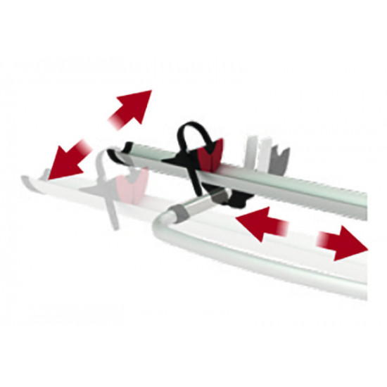 Rail Premium S bicycle rail, silver