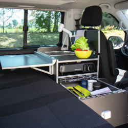 Calicook kitchen module for VW T5/T6 Multivan and California Beach