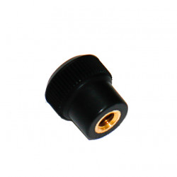 Knurled knob M5 black for ventilation grille 31