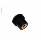 Knurled knob M5 black for ventilation grille 31