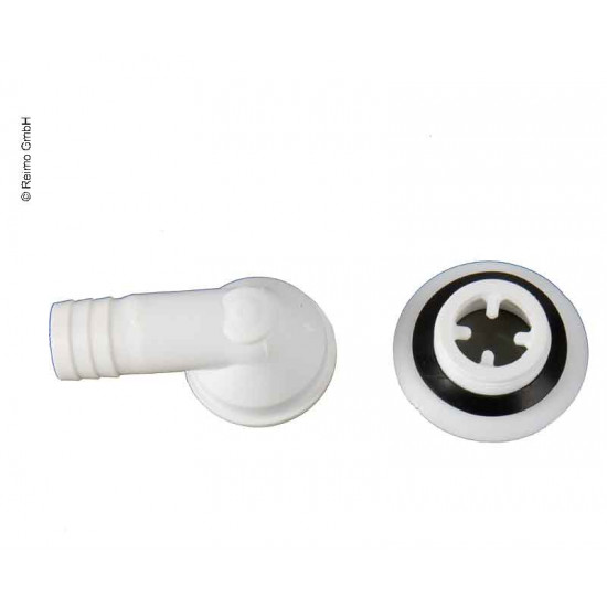 90° drain fitting for 3/4" hose - 10 pack
