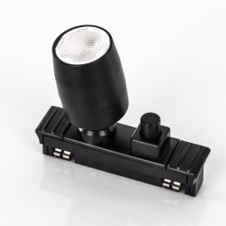 Additional spotlight with switch for track lighting system 832785 / 832786 - Black lacquered