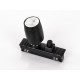 Additional spotlight with switch for track lighting system 832785 / 832786 - Black lacquered