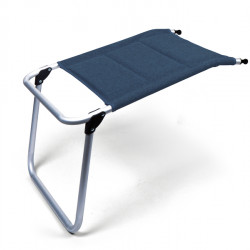 MALAGA COMFORT leg rest, padded, dark blue, aluminum frame