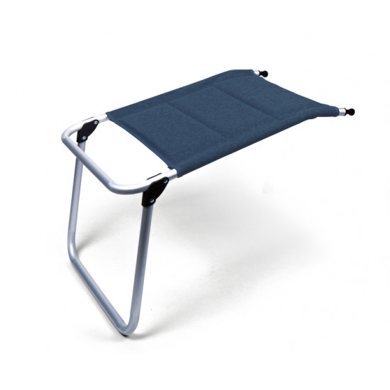 MALAGA COMFORT leg rest, padded, dark blue, aluminum frame