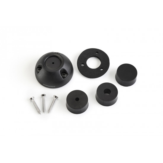 Scanstrut roof penetration, plastic, 2-8 m - horizontal - black