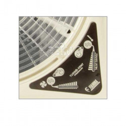 12V Crank Roof Vent Turbo-Vent Premium - 40 x 40 cm - White Vent