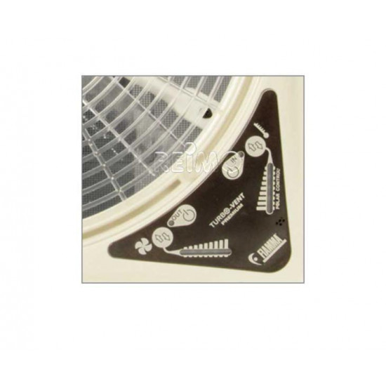 12V Crank Roof Vent Turbo-Vent Premium - 40 x 40 cm - White Vent