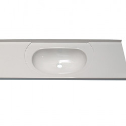 Built-in washbasin, ABS, white