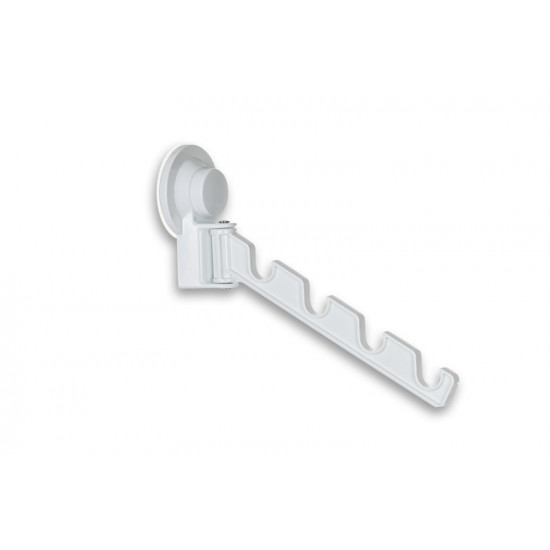 Clothes rail with suction cup - White