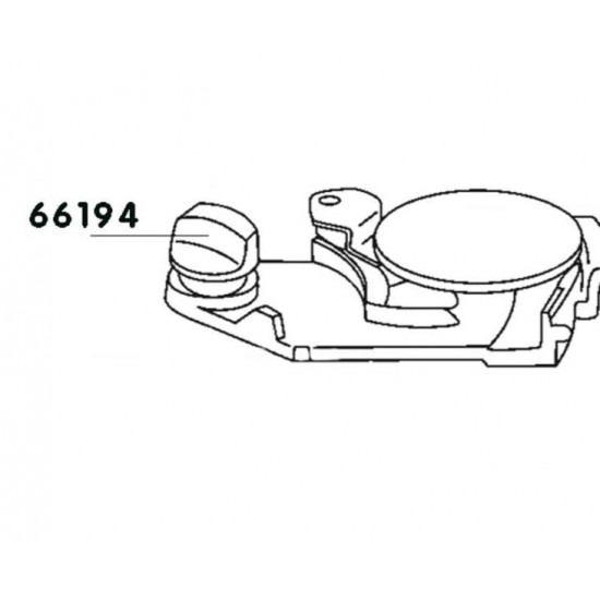 Sliding knob, drain tank C200