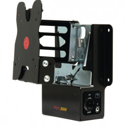 Removable TV wall mount with 12V power supply and antenna socket