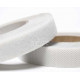 Self-adhesive hook and loop tape - White - 20 mm wide - 5 m