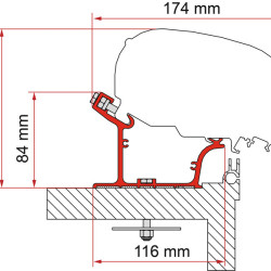Fiamma Kit for Adria Caravans from model year 2015 onwards