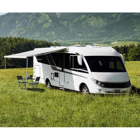 Omnistor 5200 motorized awning, 12V, anodized, 3.55m fabric Mystic Grey