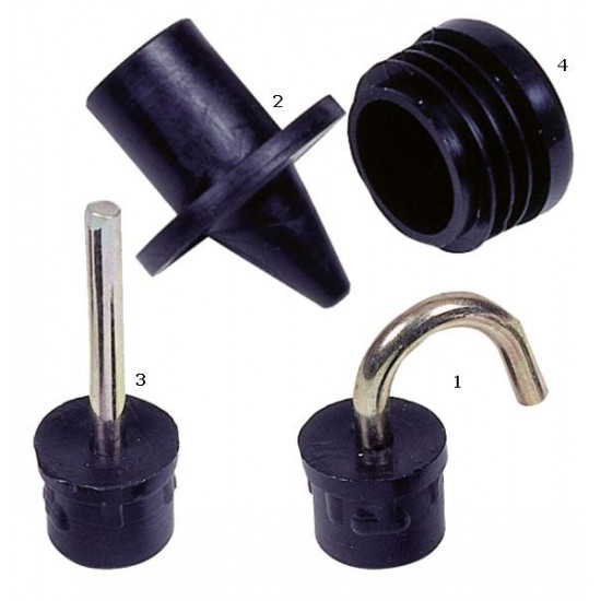 Tent pole spike, ground spike, tent pole tip