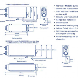 Webasto built-in gas/electric heater 12V 2KW