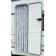 Fleece curtain 56x185 grey/white for caravan doors