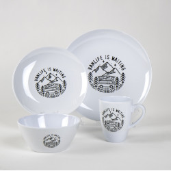 Vanlife Dinnerware Set - 16-piece - For 4 people