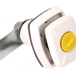 Toggle lock for HSC system, white, without cylinder