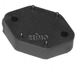 Spacer plate, 10mm high, black