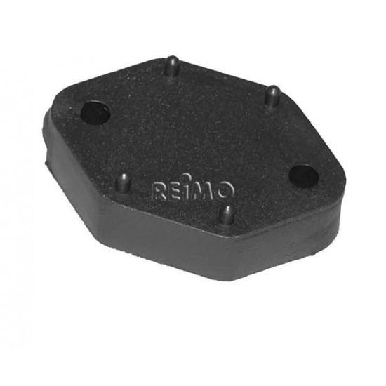 Spacer plate, 10mm high, black