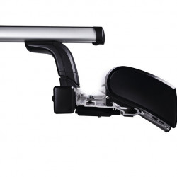 Longitudinal rails including mounting kit for roof racks with awning package