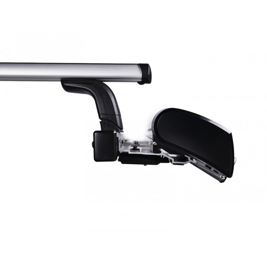 Longitudinal rails including mounting kit for roof racks with awning package