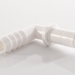 90° angled pipe connector
