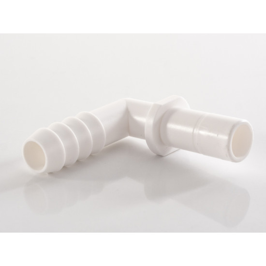 90° angled pipe connector