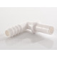 90° angled pipe connector