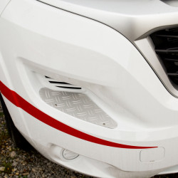 Aluminum running board for Fiat Ducato bumper from 2014 onwards