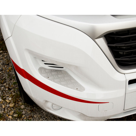Aluminum running board for Fiat Ducato bumper from 2014 onwards
