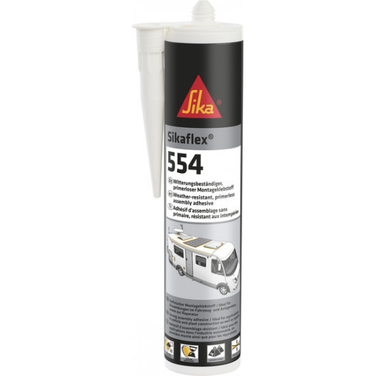 Sikaflex-554 assembly adhesive - White - 300 ml