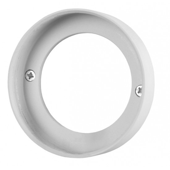 LED recessed spotlights with additional spacer ring for surface mounting - White