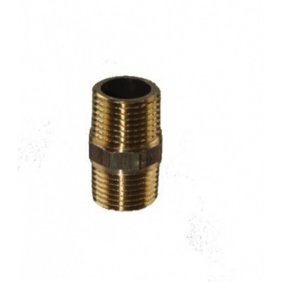 Brass adapter 1/2" to 1/2"