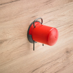 Protective cap holder for gas cylinders