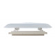 Roof hatch 400 x 400 mm - frosted glass - with roller blind and mosquito net