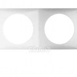 Berker INTEGRO socket frame polar white loose