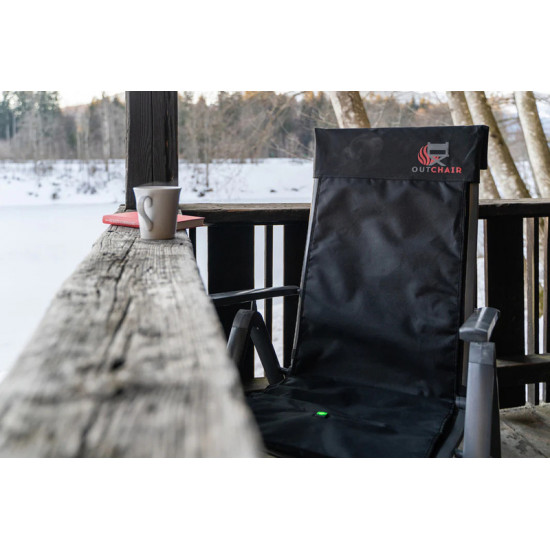 Outchair heated universal chair cushion 113 x 51 cm - Incl. battery and charger