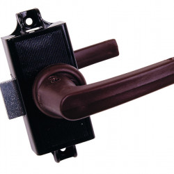 Complete toilet lock, brown