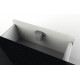 Round push-lock set - matte black