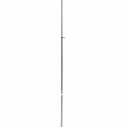 Aluminum support pole 170-260 cm, 3-piece with screw