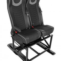 Double bench seat with Isofix for vehicles without a double floor