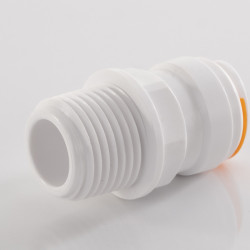 Straight connector - With 1/2" male thread