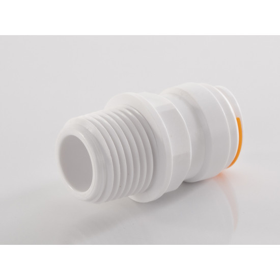 Straight connector - With 1/2" male thread