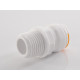 Straight connector - With 1/2" male thread